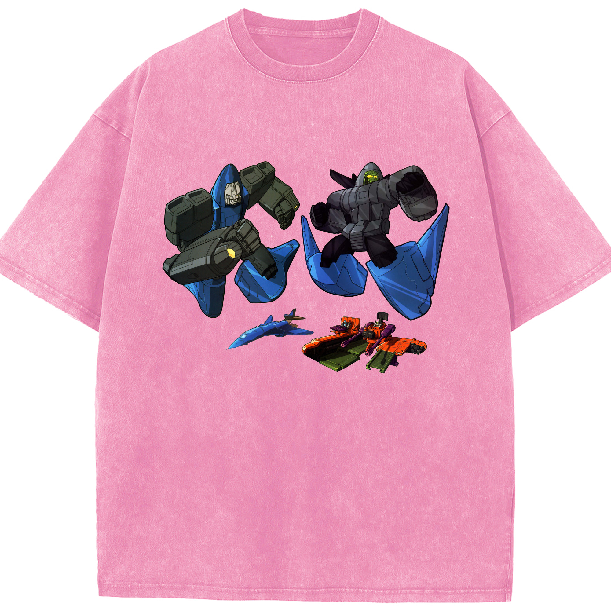 （画像用）  綿100% ヴィンテージ風 半袖Tシャツ（フロントプリント）